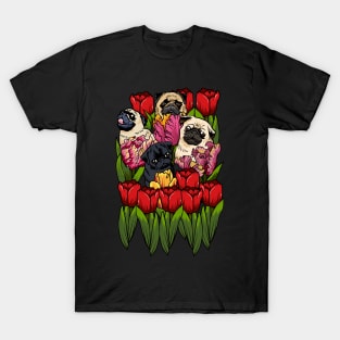 Tulip Pug T-Shirt